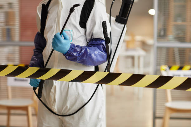 Professional Biohazard Cleanup technician working in Howells, NE